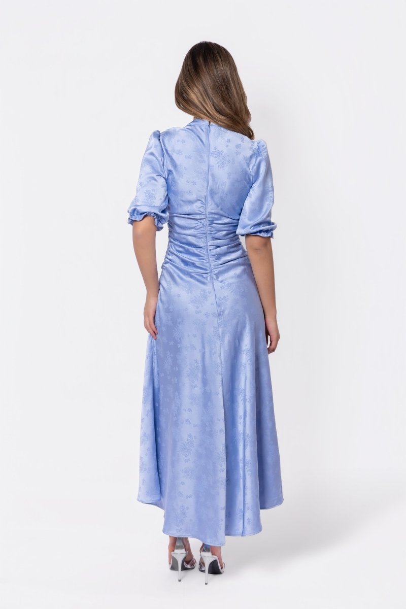 Audrey Dress Short Sleeve (Sky Blue) - Glamourous Grace