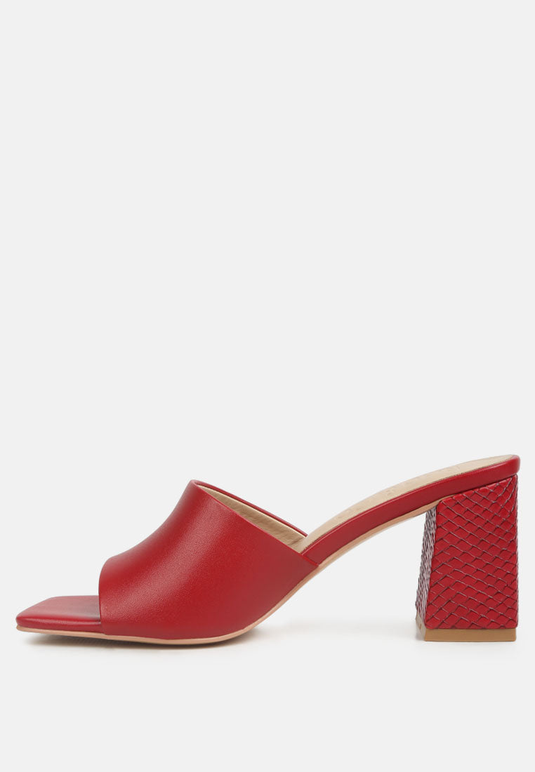 Audriana Textured Block Heel Sandals - Glamourous Grace
