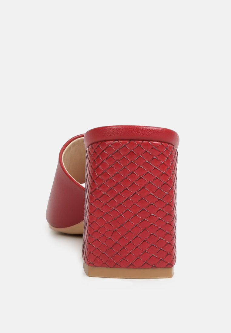 Audriana Textured Block Heel Sandals - Glamourous Grace