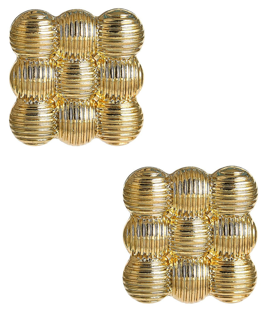 Ava - Statement Stud Earring - 18k Plated - Glamourous Grace