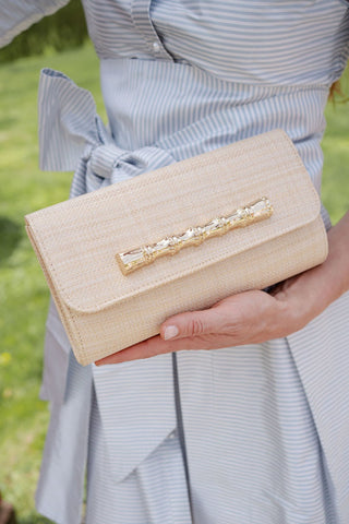 Avery Clutch Straw - Charm - Glamourous Grace