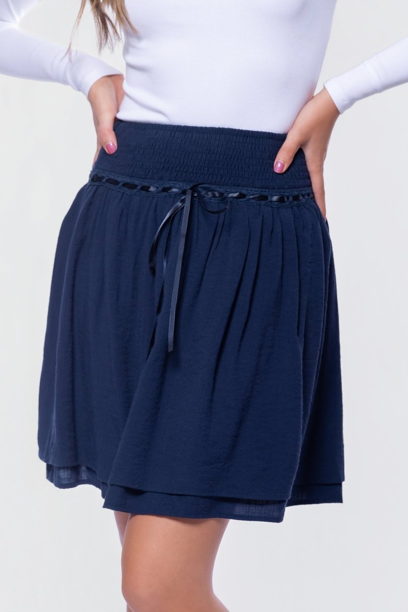 Avery Skirt 20" (Navy) - Glamourous Grace