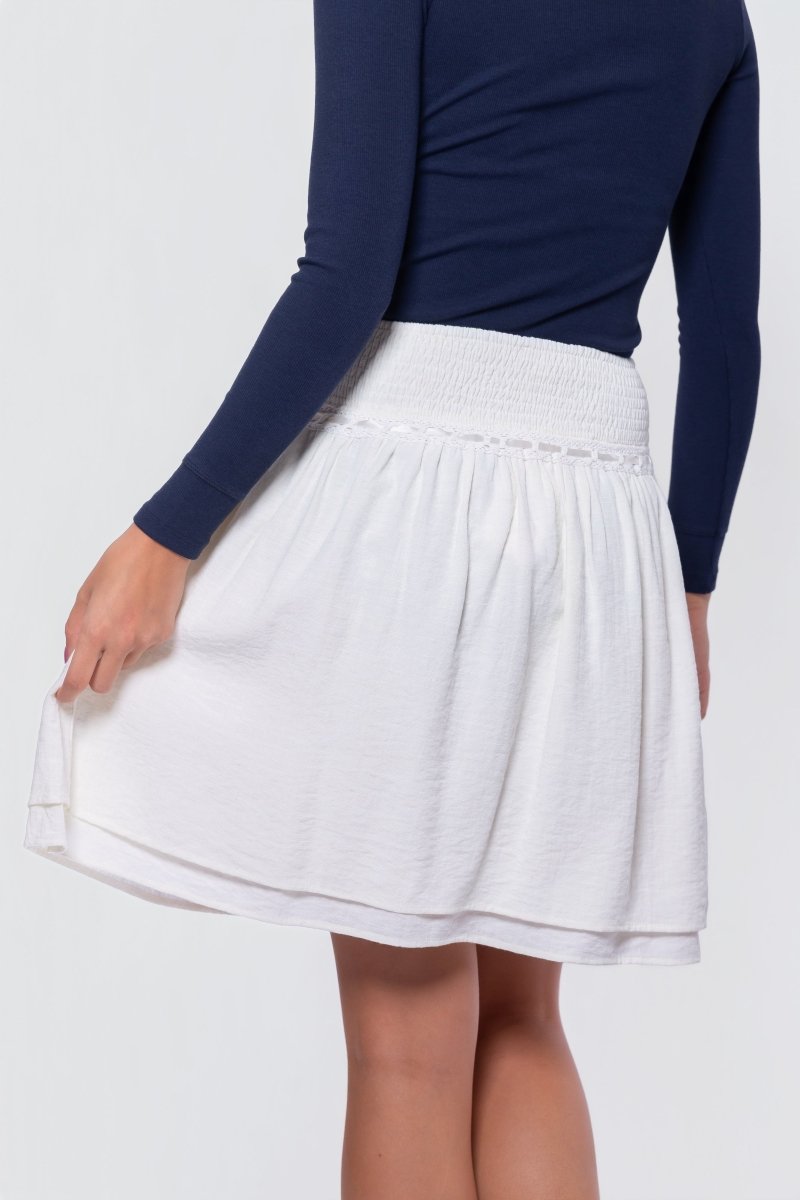 Avery Skirt 20" (Off White) - Glamourous Grace