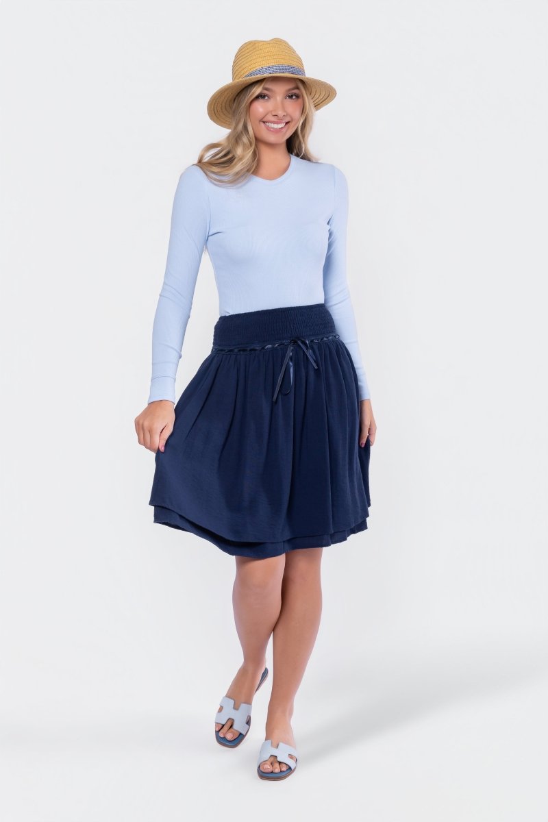 Avery Skirt 23" (Navy) - Glamourous Grace