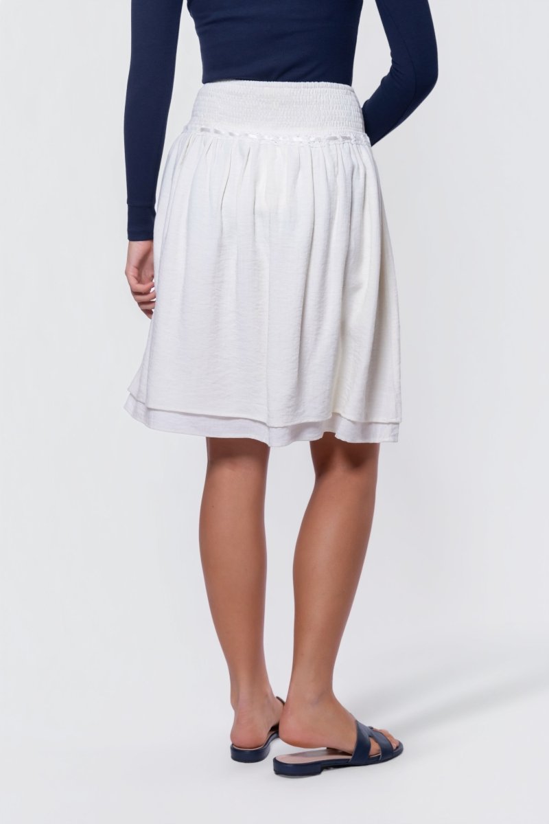 Avery Skirt 23" (Off White) - Glamourous Grace