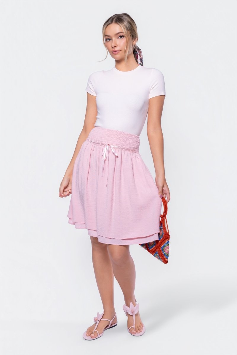 Avery Skirt 23" (Pink) - Glamourous Grace