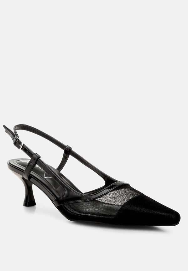 Axton Mesh Slingback Sandals - Glamourous Grace