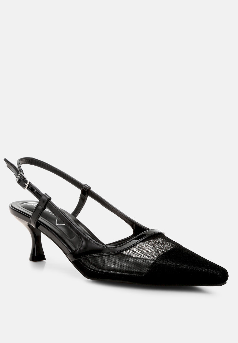 Axton Mesh Slingback Sandals - Glamourous Grace