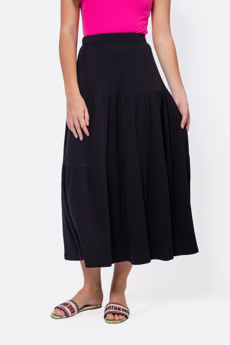 Ayla Skirt 33" (Black) - Glamourous Grace