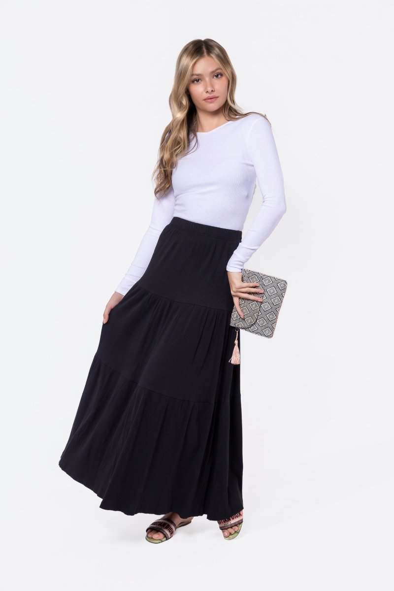 Ayla Skirt 36" (Black) - Glamourous Grace