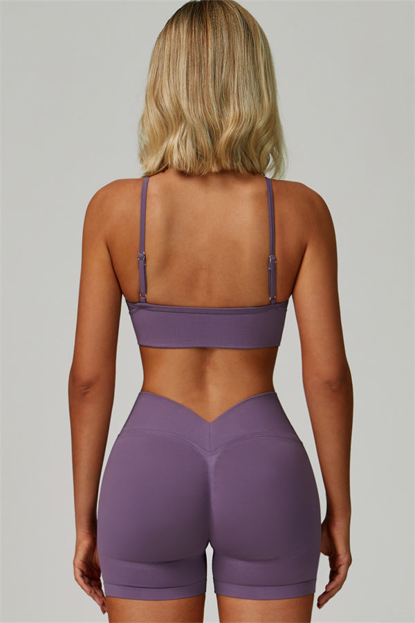 The Empower Sports Bra Shorts 2-Piece Set - Glamourous Grace