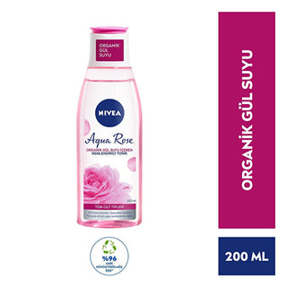 Nivea Aqua Rose Moisturizing Toner 200ml - Organic Rose Water - Glamourous Grace