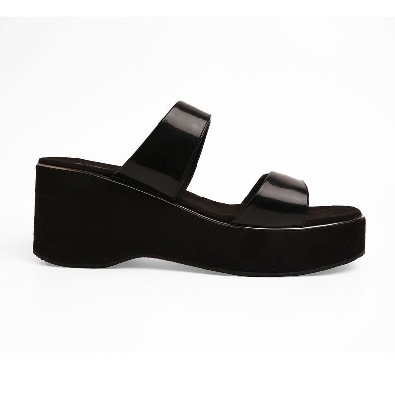 Serene - Black Wedges - Glamourous Grace