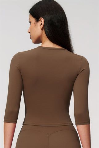 The Natalia Half-Sleeve Top Wide-Leg Crop 2-Piece Set