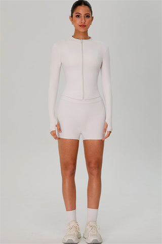 The Jewel Zip Jacket Shorts 2-Piece Set