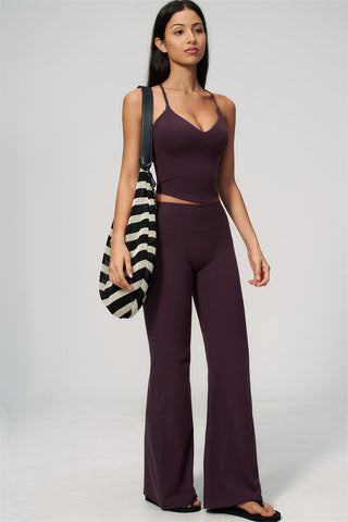 The Zura Tank Top Flared Leggings 2-Piece Set