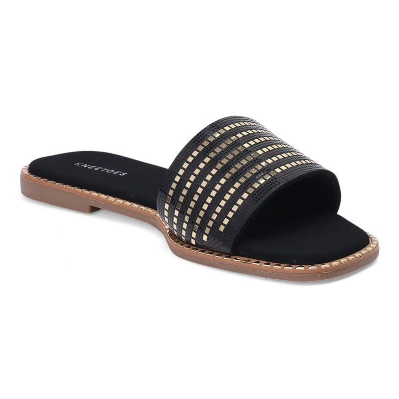 Lunelle – Black Slip-Ons - Glamourous Grace