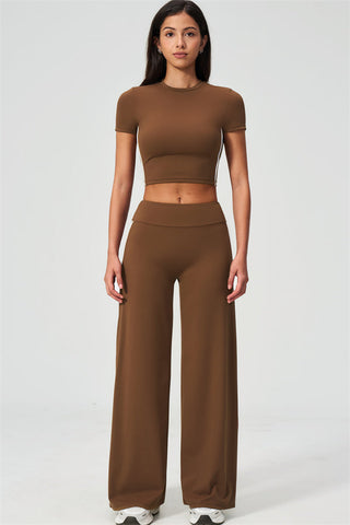 The Breathe T-shirt Straight Leg Pants 2-Piece Set
