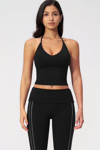 The Evoke Crop Top Capri Leggings 2-Piece Set