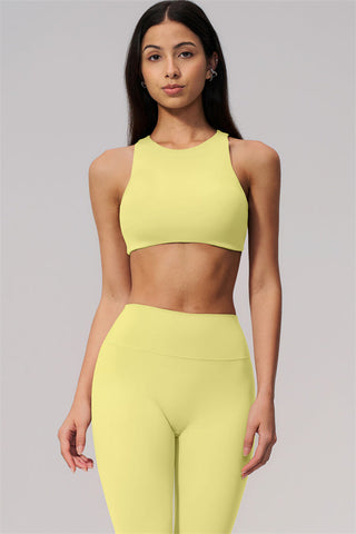 The Twirl Open Back Sports Bra Capri Leggings 2-Piece Set