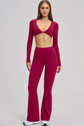 The Zestful Long Sleeve Crop Top