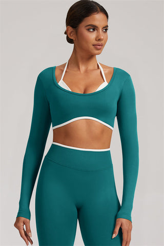 The Elevate Long Sleeve Crop top Leggings 2-Piece Set