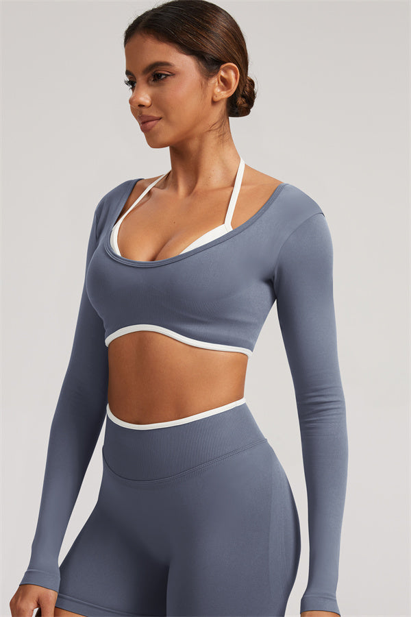 The Elevate New Long Sleeve Crop top