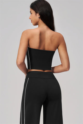 The Breathe Tube Top Straight Leg Pants 2-Piece Set