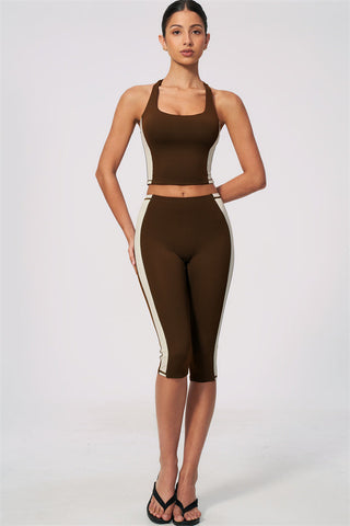 The Sandstone Tank Top Capri Leggings 2-Piece Set