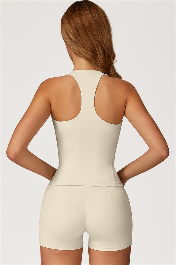 The Glacier Crop Tank Shorts 2-Piece Set - Glamourous Grace