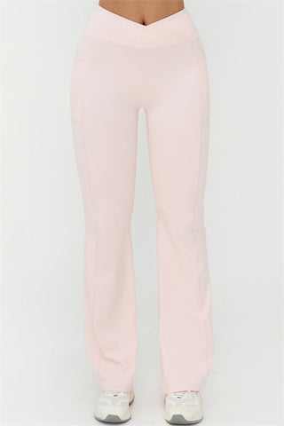 The BoldFit Crop Top Flared Leggings 2-Piece Set