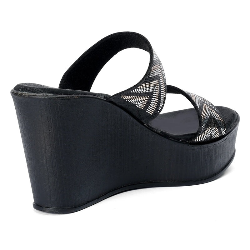 Zelda - Black Wedges - Glamourous Grace
