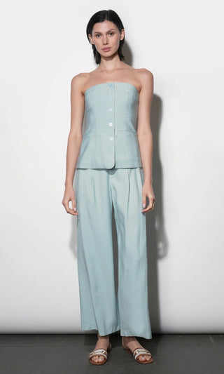 Yuri Sky Blue Strapless Vest top - Glamourous Grace