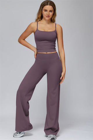 The FlexCore Crop Tank Flared Leggings 2-Piece Set