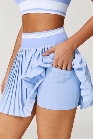 The Elan Crop Top Tennis Skirt 2-Piece Set