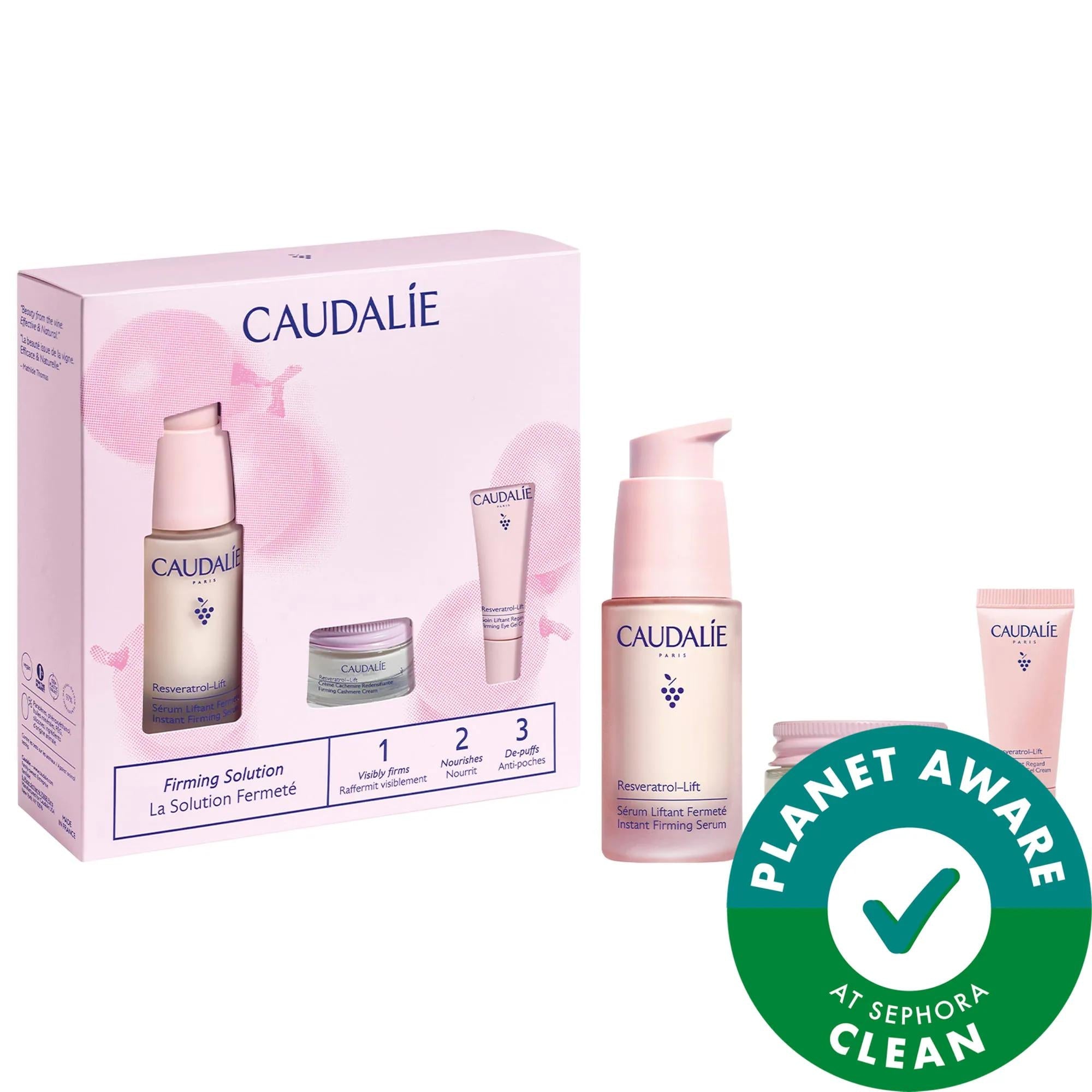 Caudalie Resveratrol-Lift Skincare Firming Routine Set - Anti-Aging, Vegan, Cruelty-Free - Glamourous Grace
