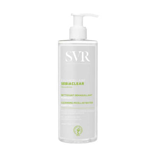 SVR Sebiaclear Micellar Cleansing Solution 400ml - Gentle, Non-Comedogenic Skincare for Oily, Sensitive Skin - Glamourous Grace