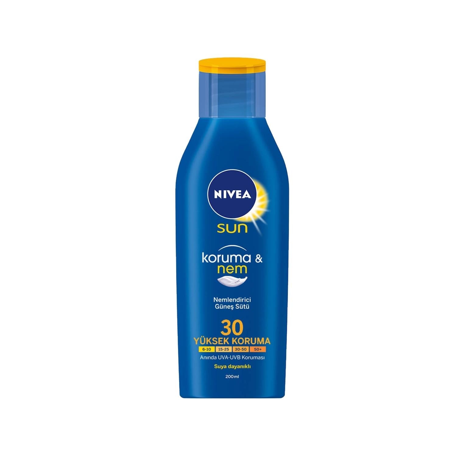 Nivea Sun SPF30 Sunscreen Lotion - 200ml, Supports Skin Barrier Function & Sun Protection - Glamourous Grace
