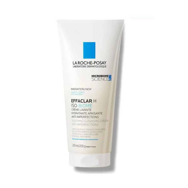 La Roche Posay Effaclar H ISO-Biome Soothing Cleansing Cream 200ml - Gentle Skincare for Acne-Prone Skin - Glamourous Grace