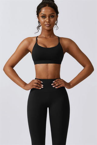 Juno Star Sports Bra Leggings 2-Piece Set - Glamourous Grace