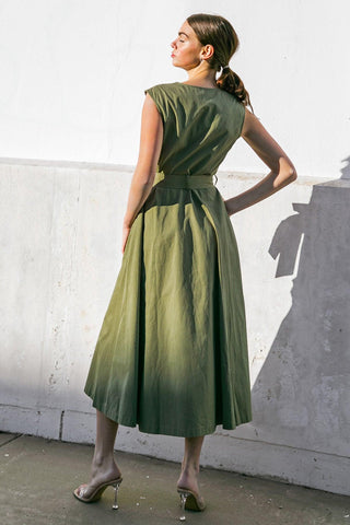 DELICATE DREAMS WOVEN MIDI DRESS - Glamourous Grace