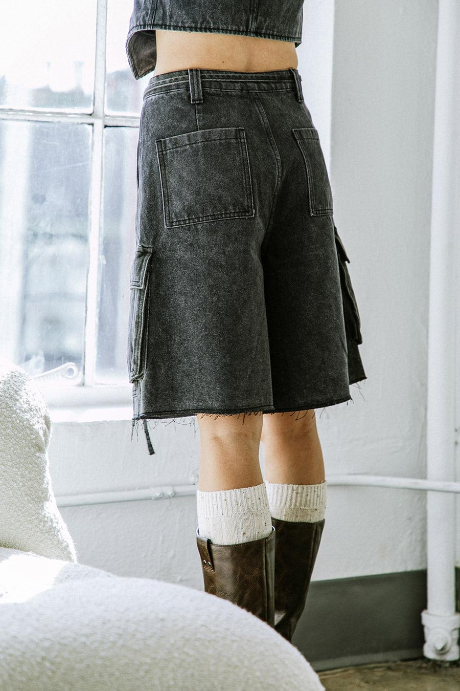 A BETTER DAY DENIM SHORTS - Glamourous Grace