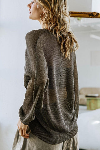 HERE GOES NOTHING SWEATER TOP - Glamourous Grace