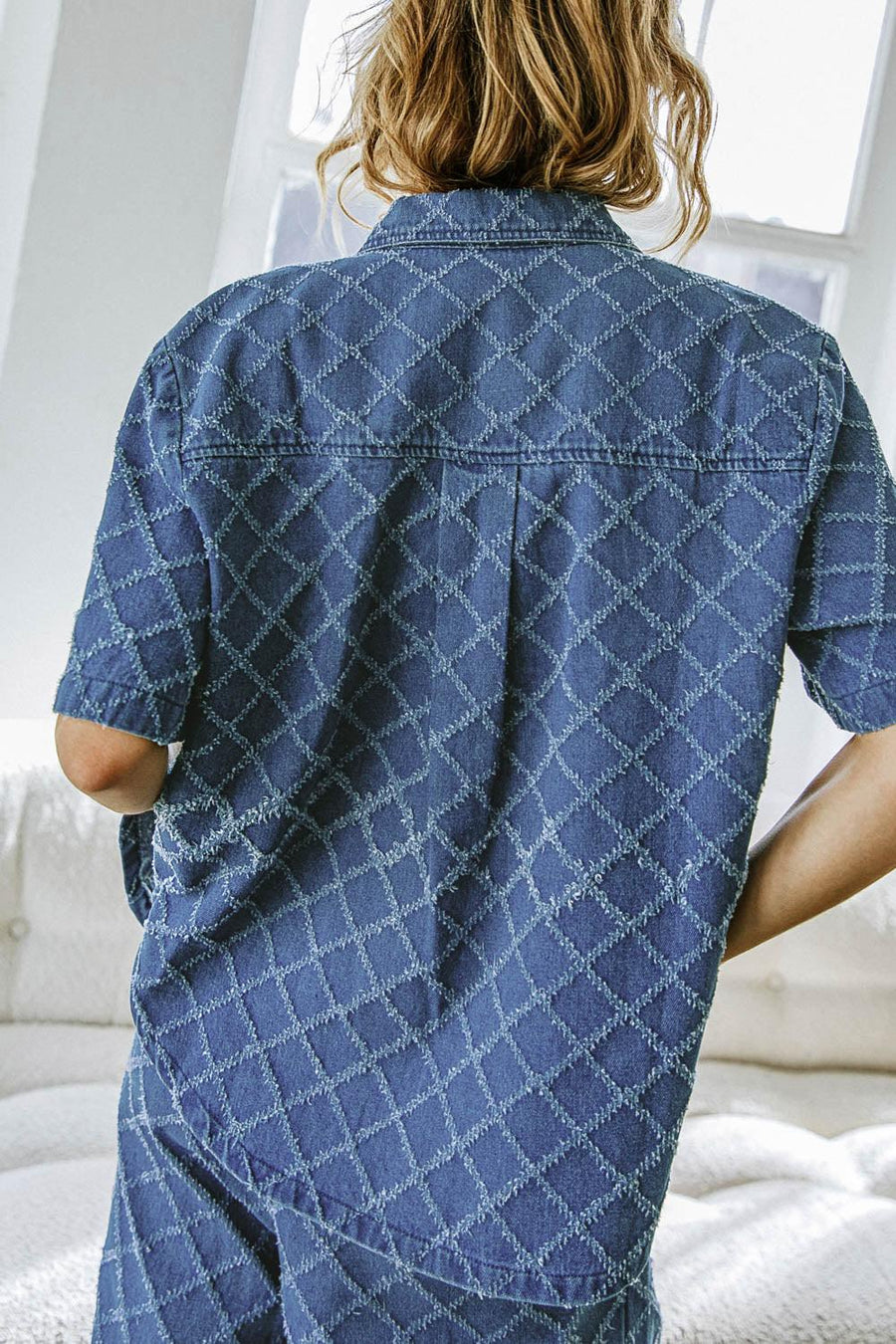 IT'S A SECRET DENIM TOP - Glamourous Grace