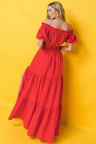 OUT IN THE COUNTRY WOVEN MAXI DRESS - Glamourous Grace