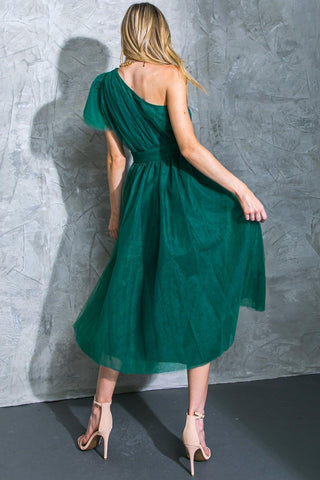 LIVELY CHARM TULLE MIDI DRESS - Glamourous Grace