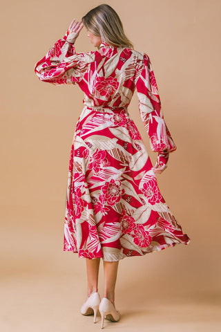 HEART OF WOVEN MIDI DRESS - Glamourous Grace