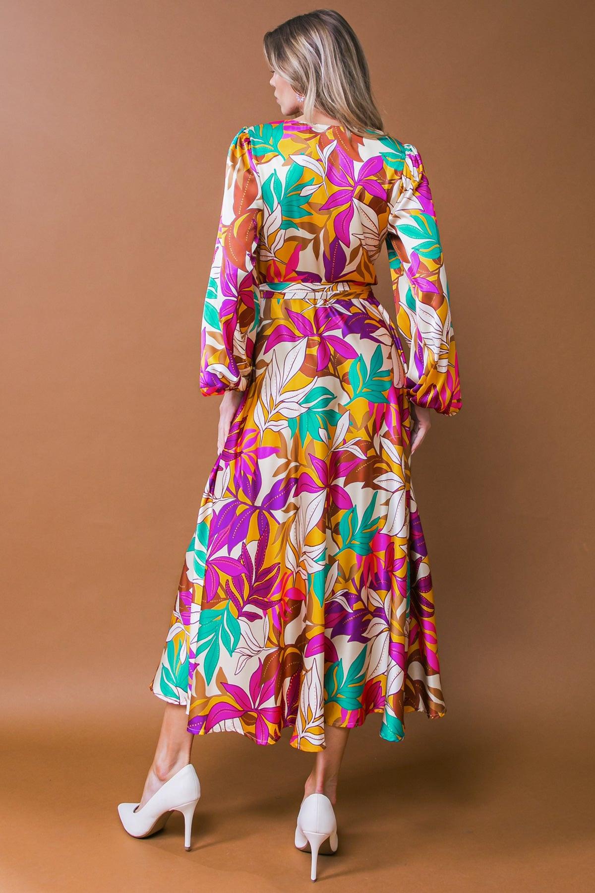 CAREFREE CONFIDENCE WOVEN MIDI DRESS - Glamourous Grace