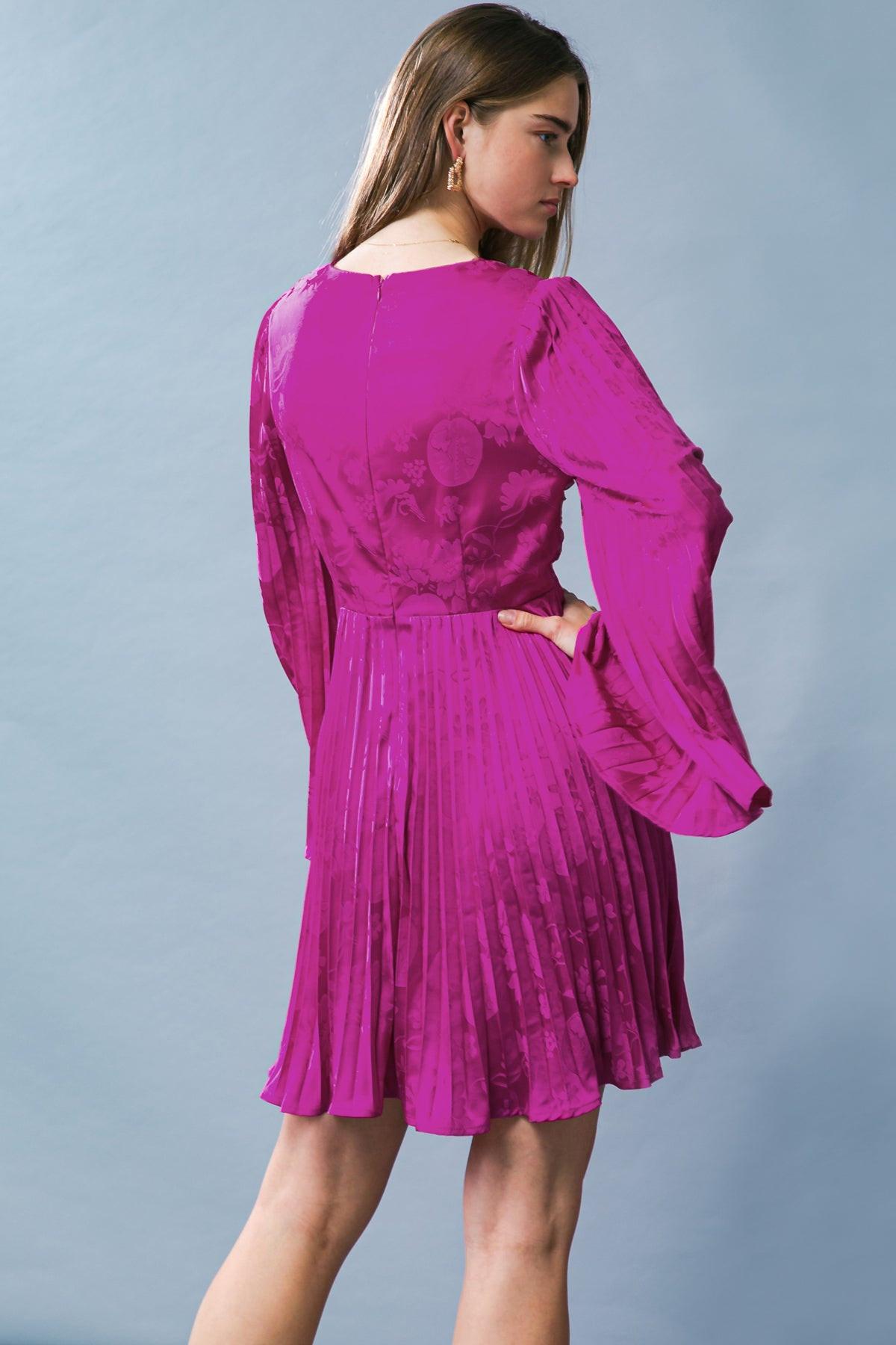 GRACEFUL ENTRANCE SATIN MINI DRESS - Glamourous Grace