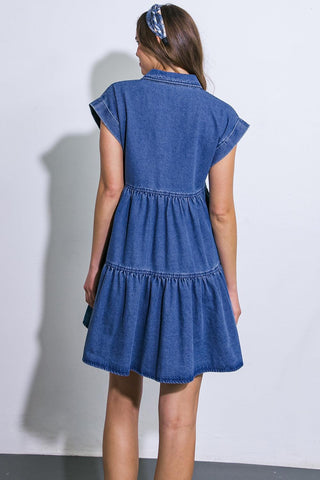 JUST THE BEGINNING TWILL MINI DRESS - Glamourous Grace